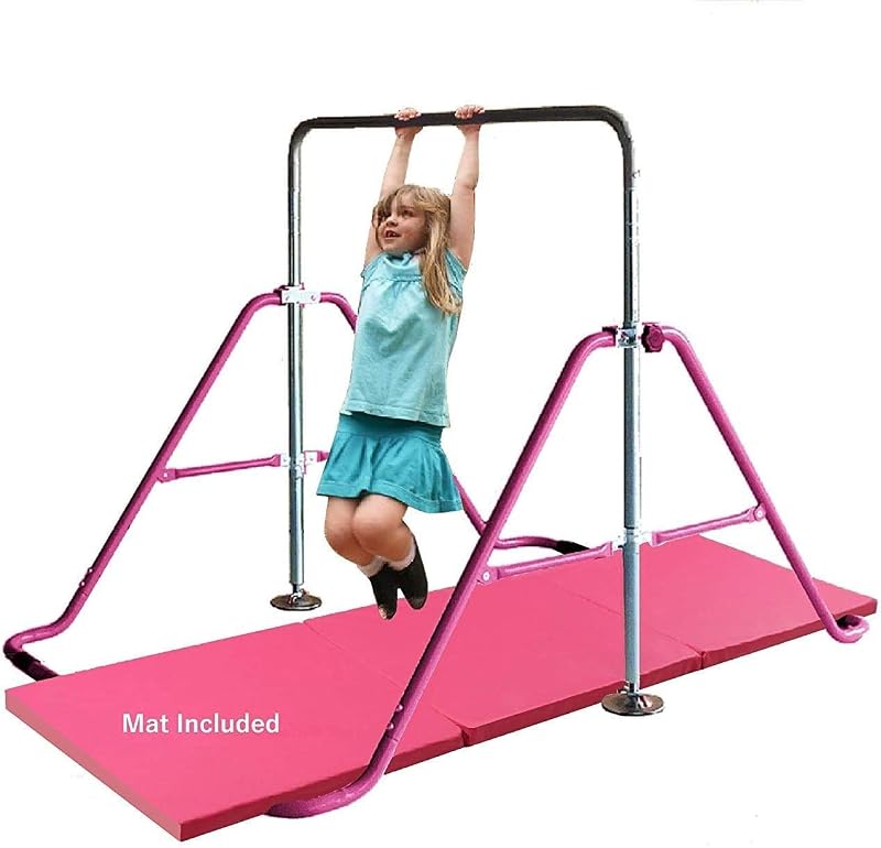 Barra equilibrio expansible para niños 2x6ft rosa