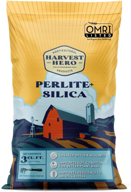 Perlite Silica para cultivo hidropónico y trasplante 3 CF