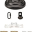 Kit toldo acero vintage para candelabro 5" negro