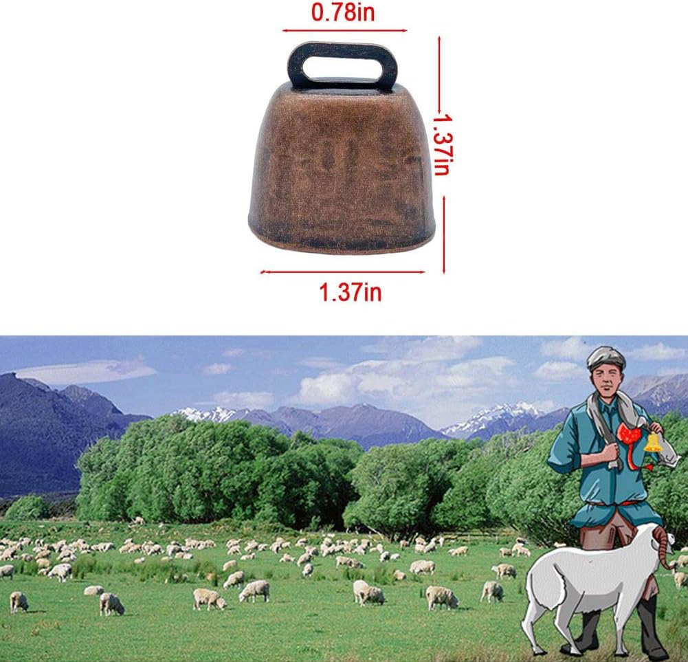 10 Campanas Latón para Ganado Caballo Oveja Ruidosas