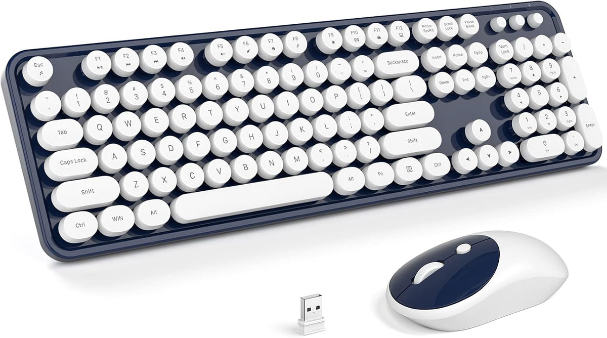 Combo mouse y teclado inalámbrico 2en1 para PC laptop Windows