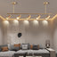 Kit 5 luces LED pista dorada flex. cocina sala