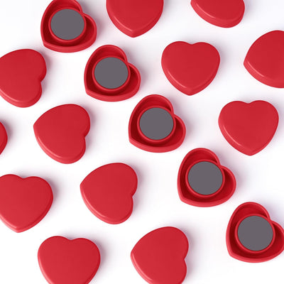 100 Imanes Corazón para Nevera y Pizarra Blanca Decorativos