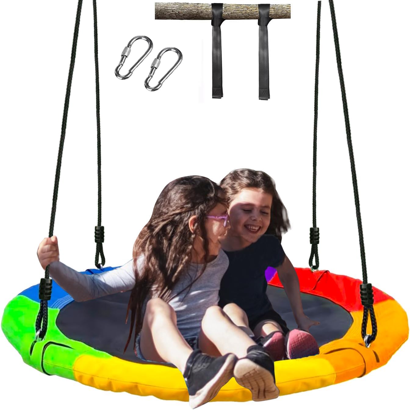 Columpio platillo 40" para niños 500lb impermeable patio