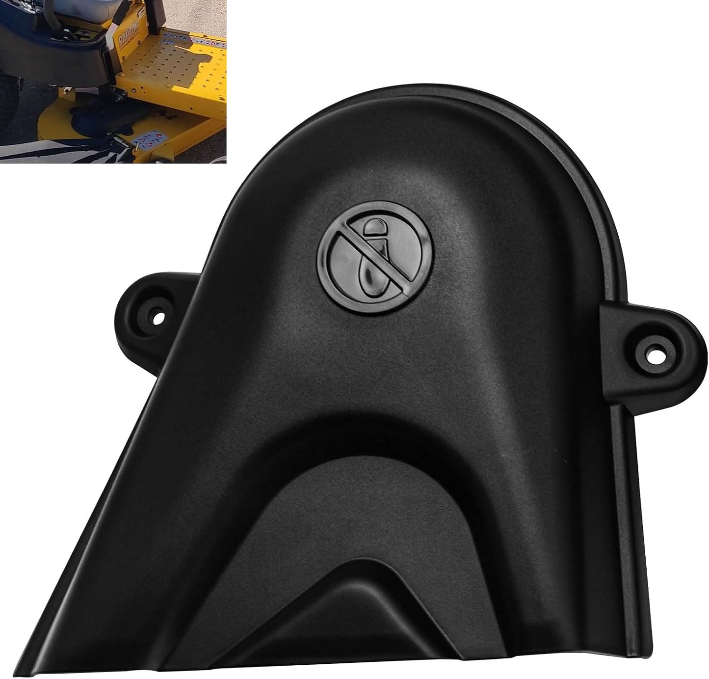 Cubierta polea lateral descarga derecha comp Hustler Raptor 52