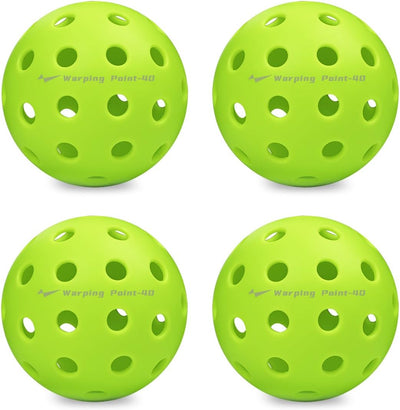 Pelotas pickleball 26/40 agujeros pack 4 y 12 duraderas