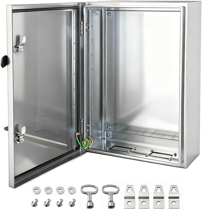 Caja eléctrica acero inox 304 IP66 24x24x12pulg