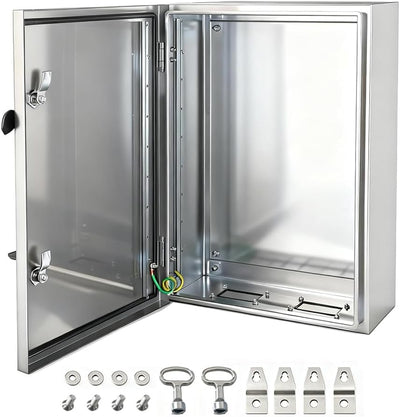 Caja eléctrica acero inox 304 IP66 24x24x12pulg