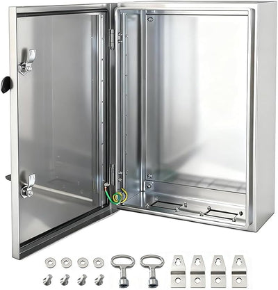 Caja eléctrica acero inox 304 IP66 24x24x12pulg