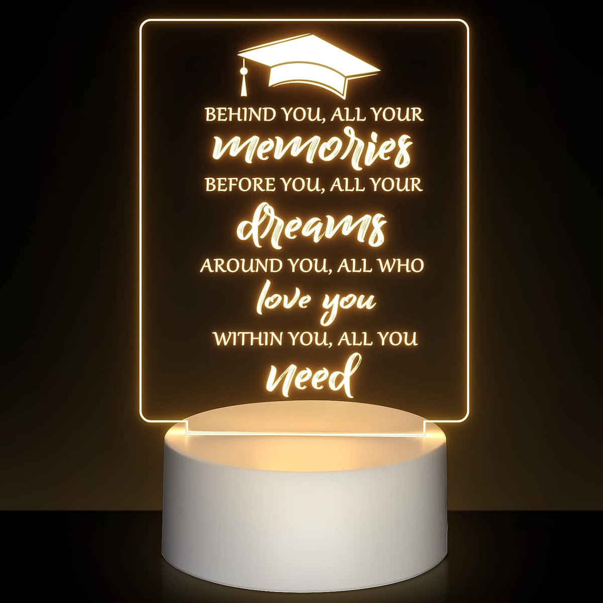 Lámpara LED luz nocturna regalo graduación 2026