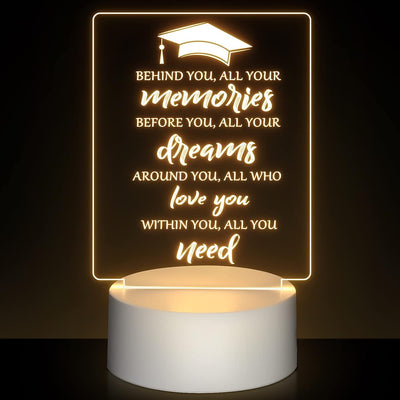Lámpara LED luz nocturna regalo graduación 2026