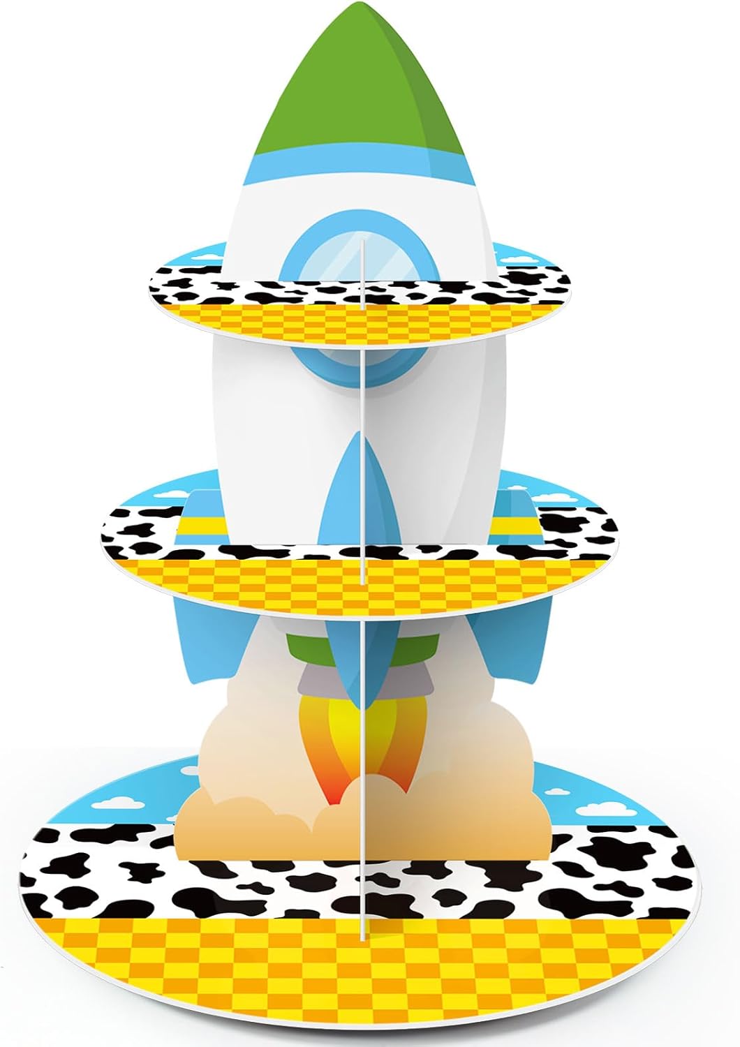Torre cupcakes decoración fiesta cumpleaños baby shower