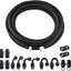 Kit manguera combustible PTFE AN6 E85 20pies negro