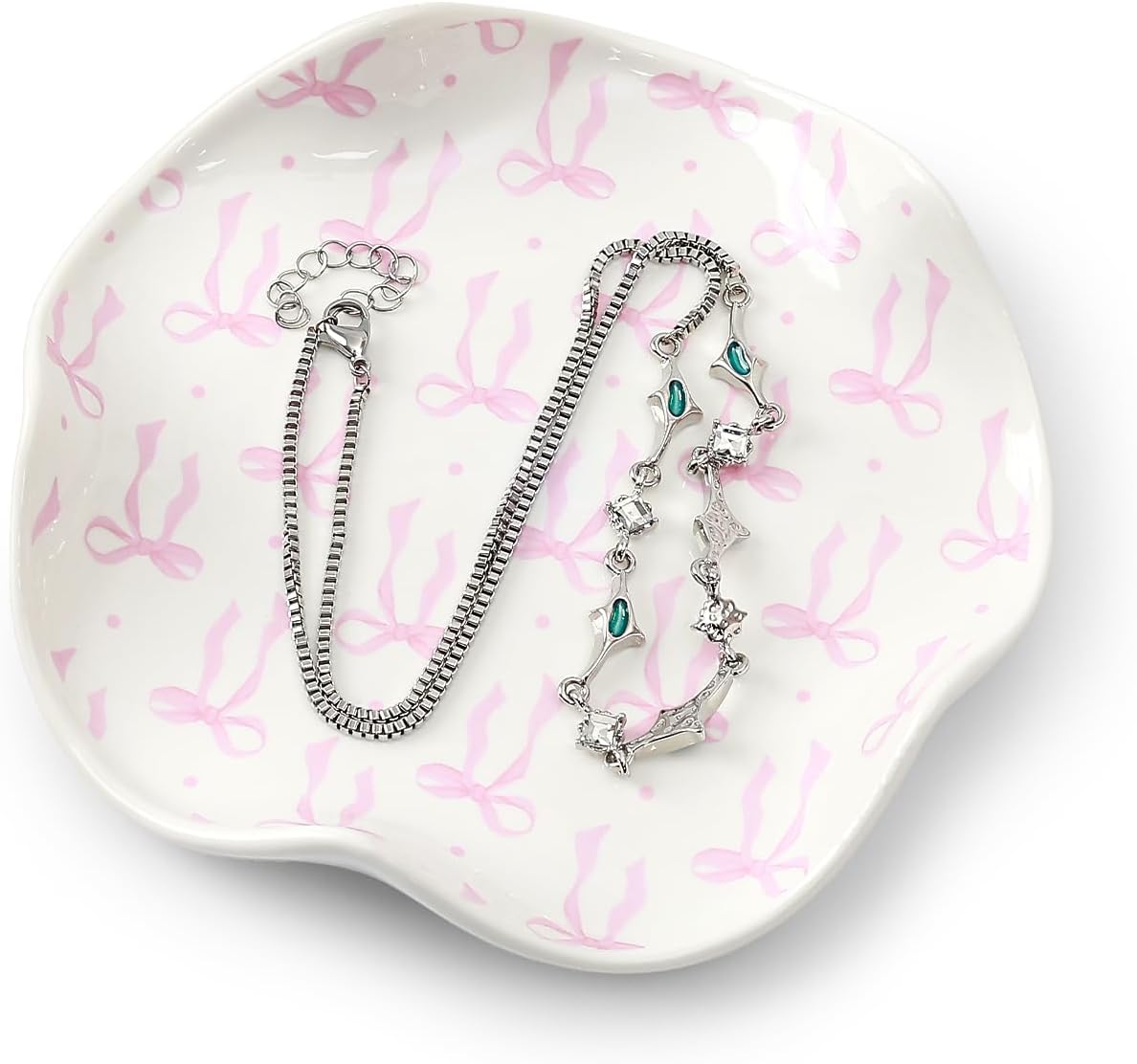 Bandeja cerámica para joyas anillos decoración habitación