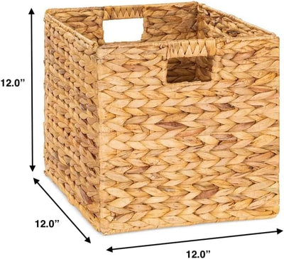 Cestas mimbre almacenamiento 12x12" 6 Pzas