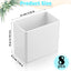 Organiz. pared 8uds estante flotante adhesivo blanco