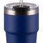 Taza café helado acero inox con pajita 16oz color azul