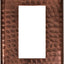 Placa pared cobre martillado para interruptor solo