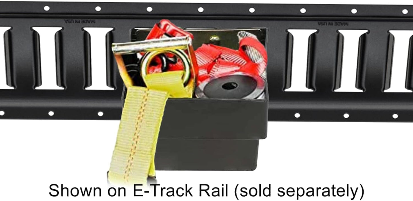 2 Pack Cubo E-Track Almacenamiento 6-1/2x6-1/8x4-1/2