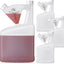 4 Botellas Plástico HDPE para Medir 4oz