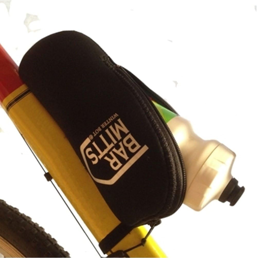 Funda neopreno botella agua bicicleta con jaula negro