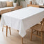 Mantel rectangular poliéster 60x102pulg blanco lavable