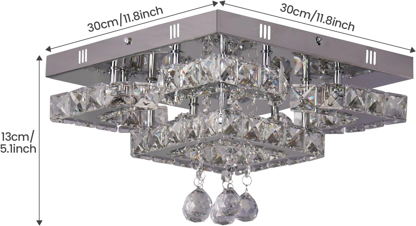 Candelabro Led Cristal 4 Pétalos Luz Blanca