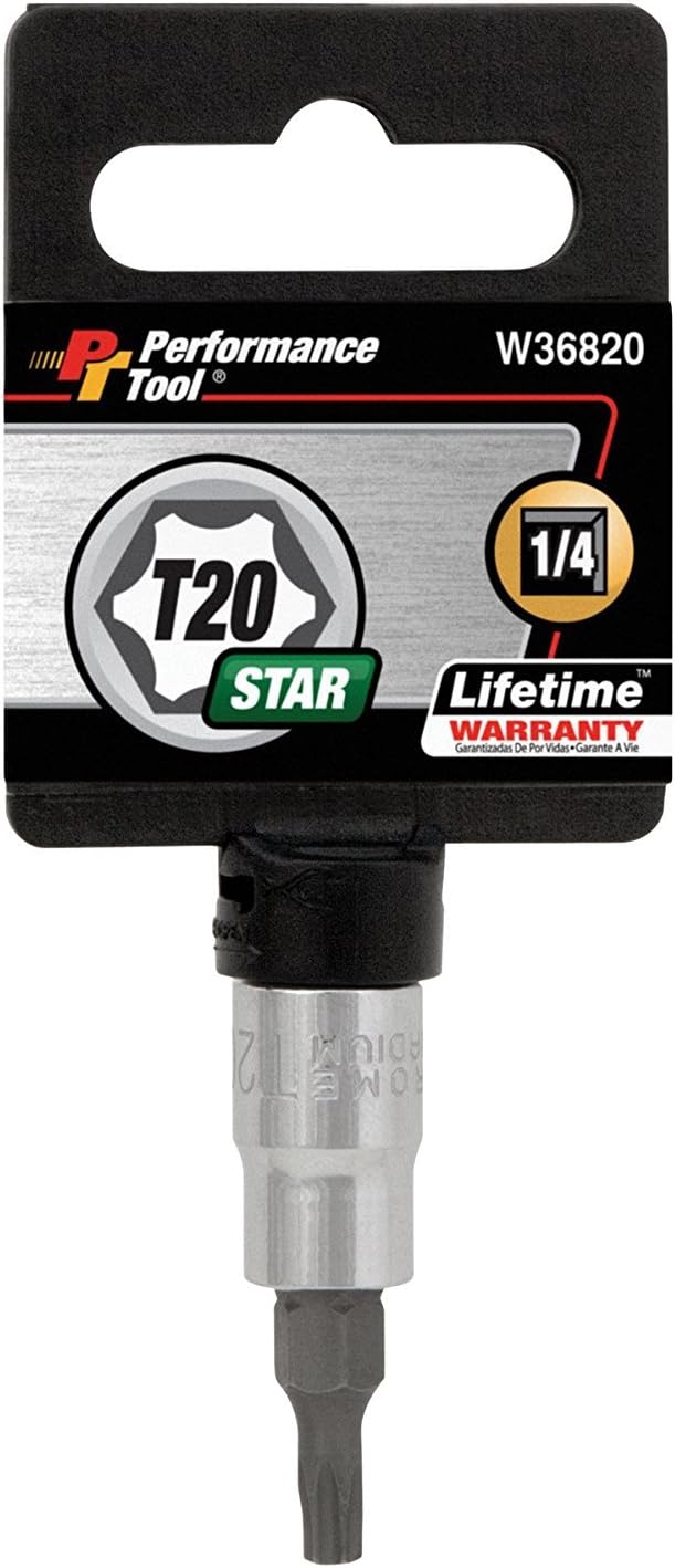 Llave vaso T20 1/4pulg transmisión
