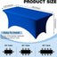 2 Manteles Elastano 72x30pulg Resistentes Azul Rey