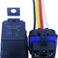 Relé automotriz 40AMP 12V SPST 4 pines alambre cobre