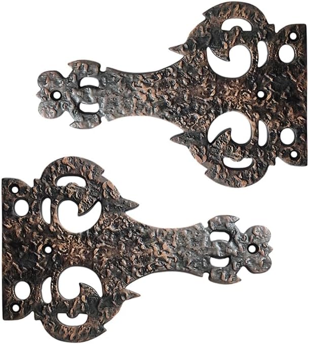 Bisagra falsa hierro antiguo 7pulg Bronce aceitado
