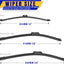 3 Limpiaparabrisas Repuesto BMW X3 X4 26-12"