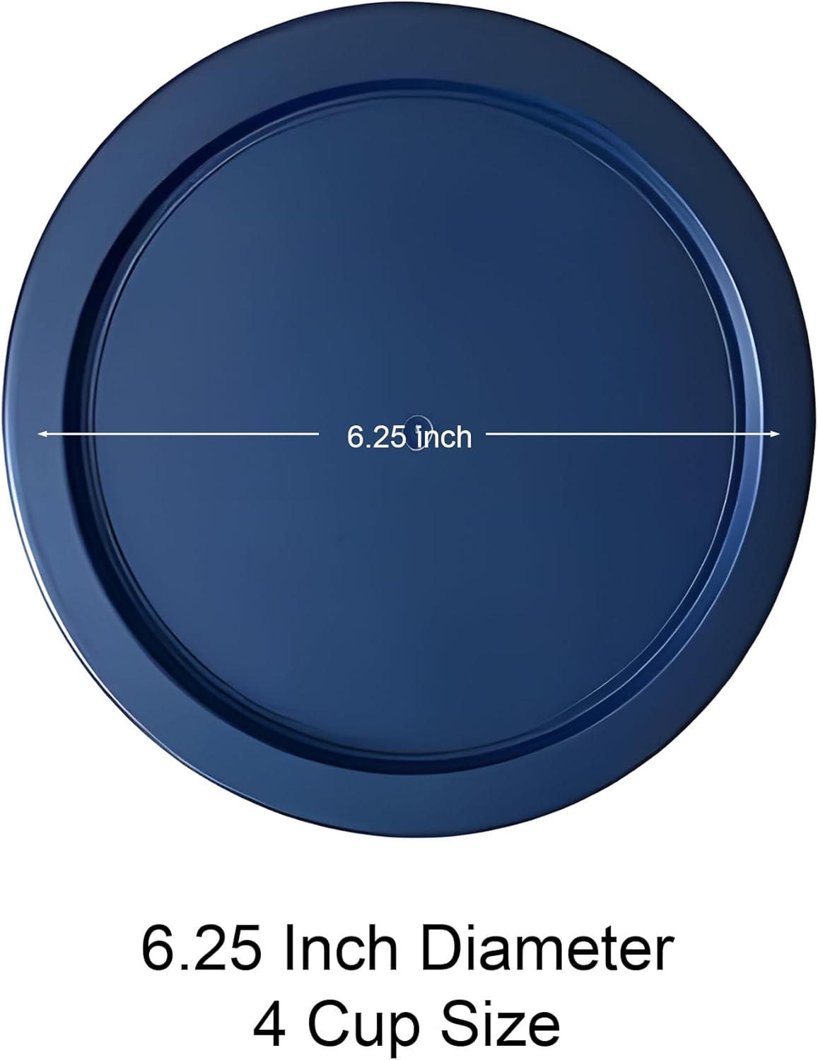 6 Pzas tapas Pyrex para cuencos vidrio 4 tazas redondas 6.25pulg