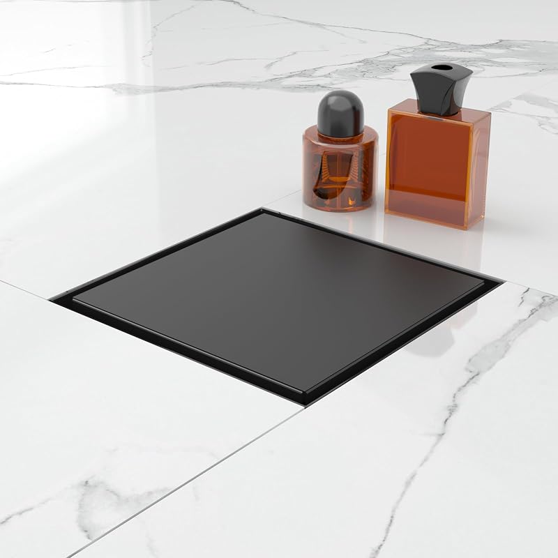 Drenaje ducha cuadrado 6" acero inox níquel