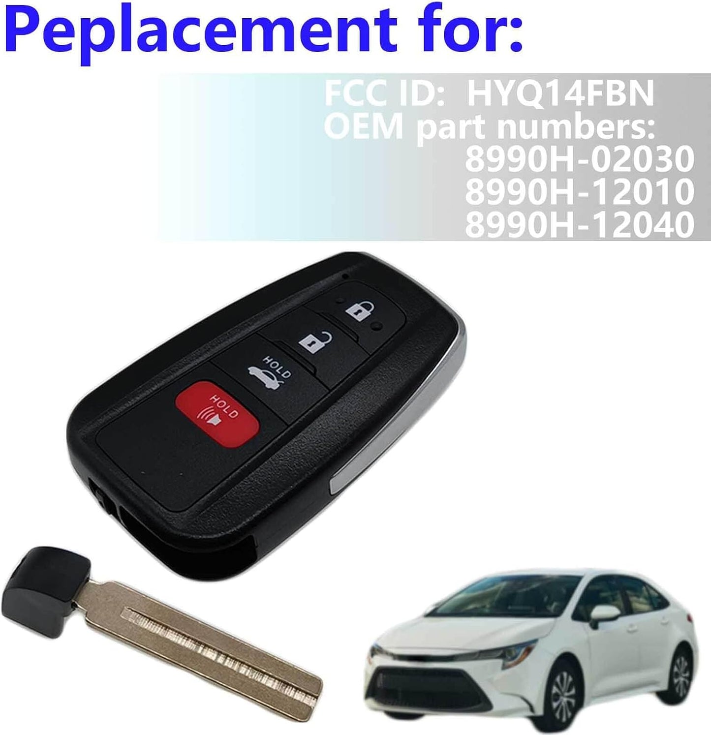 Llave inteligente Toyota Corolla 19-22 315MHz HYQ14FBN