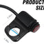2 Interruptores Manillar Motocicleta 7/8" Rojo 12V Aluminio