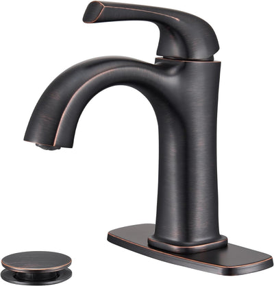 Grifo baño bronce frotado aceite un solo orificio