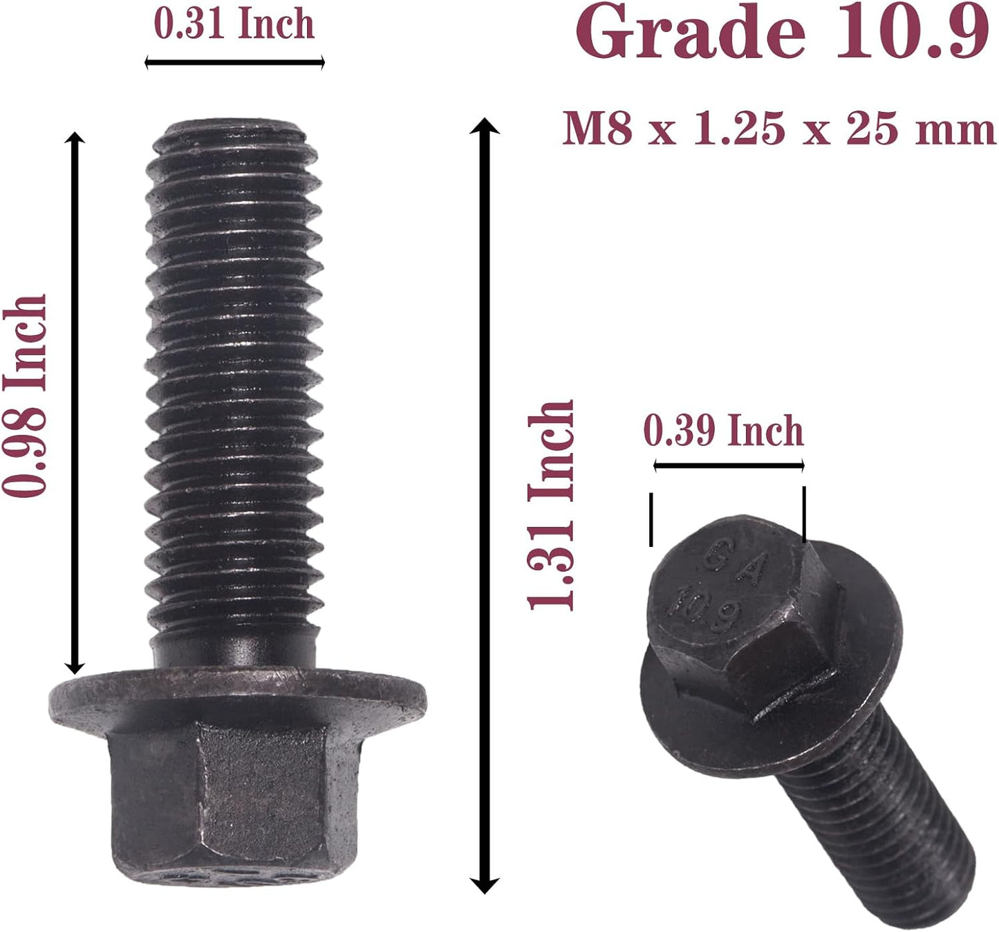12 Pzas Pernos colector escape GM LS1 LS3 LS2 LT