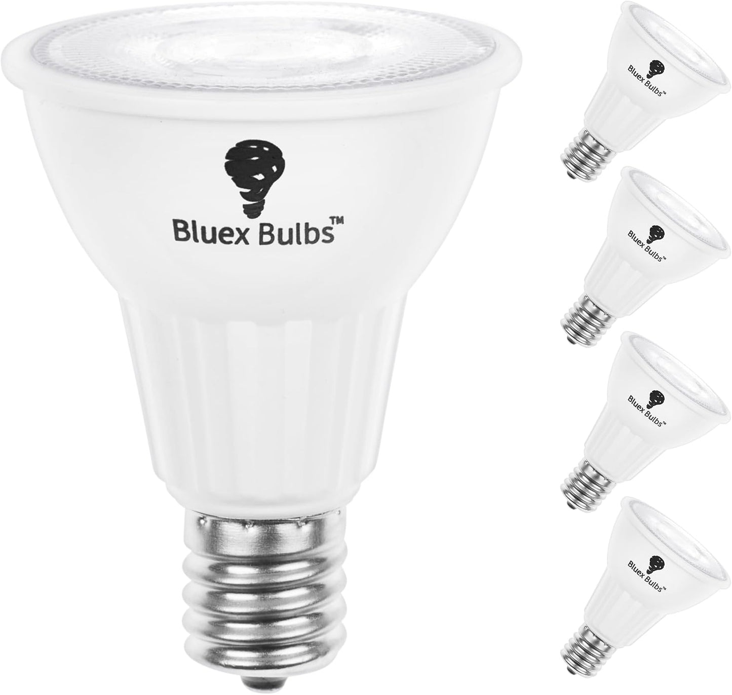 4 Pzas Bombilla LED R14 6W Base E17 Blanco Frío 5000K