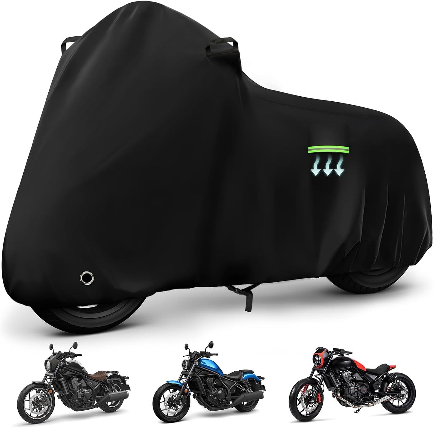 Cubierta motocicleta Honda Rebel impermeable con forro