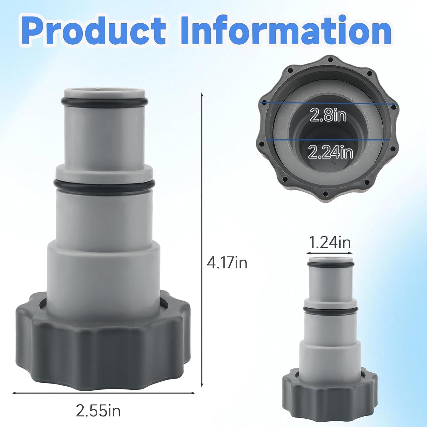 Adaptador manguera piscina tipo A para Intex 1.25-1.5"
