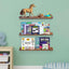 Estantería flotante para niños nogal 23.6" set 3 estantes