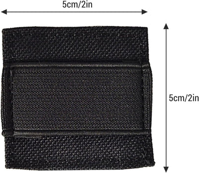 Etiqueta cable táctico reutilizable negro