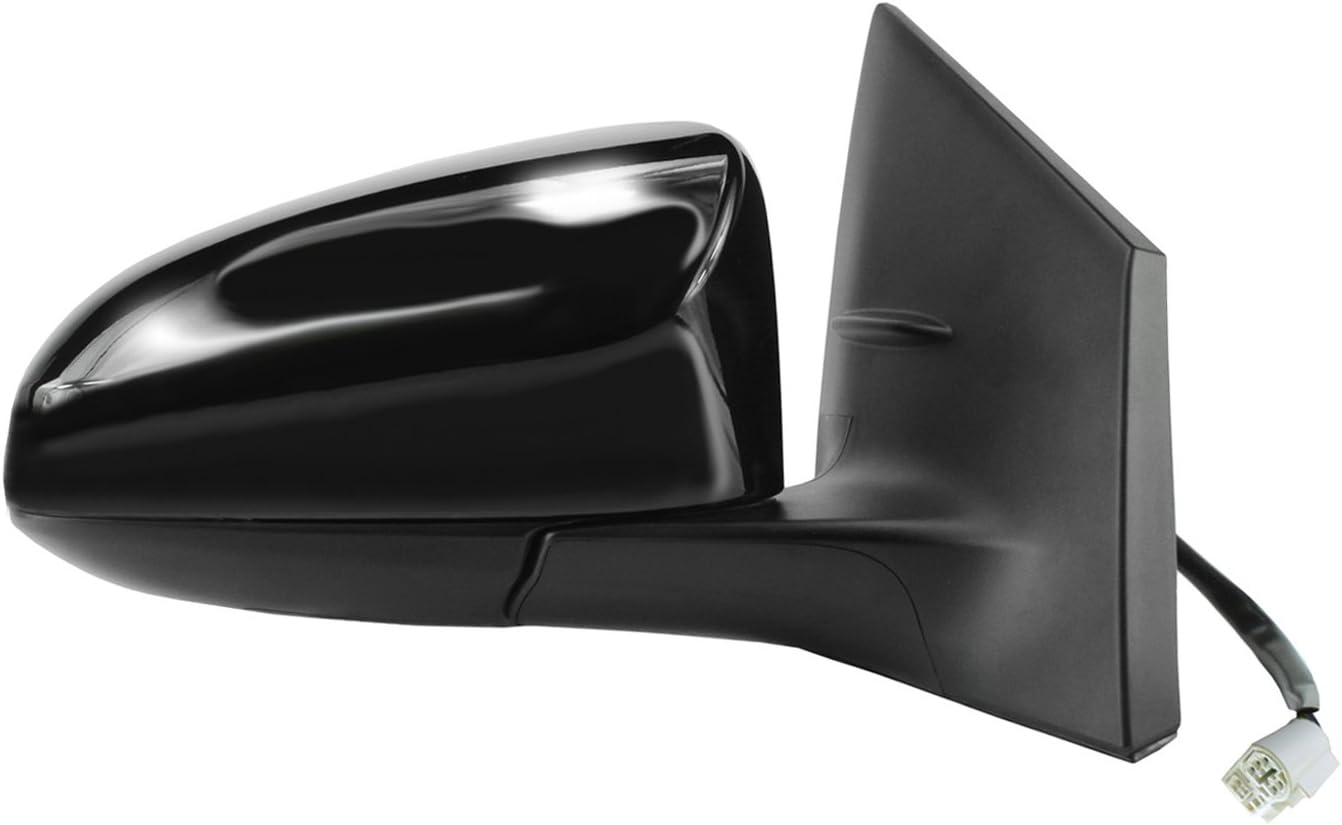 Espejo lateral pasajero Toyota Corolla negro plegable con cubierta