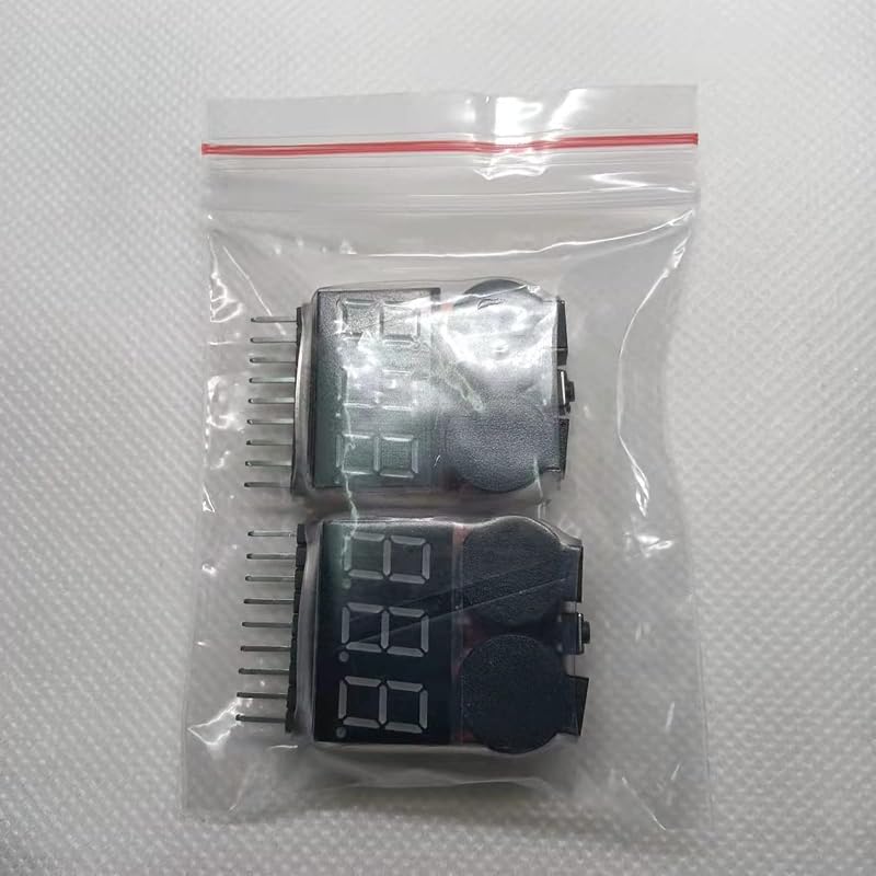 Probador batería voltaje alarma bajo 1-8s