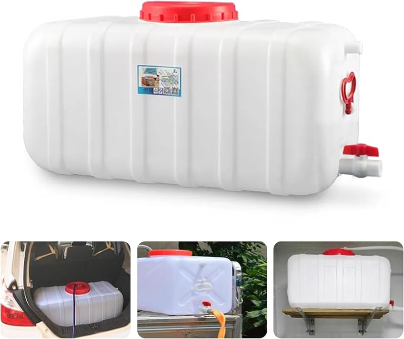 Tanque agua plástico 50l 80l 110l 200l con grifo camping