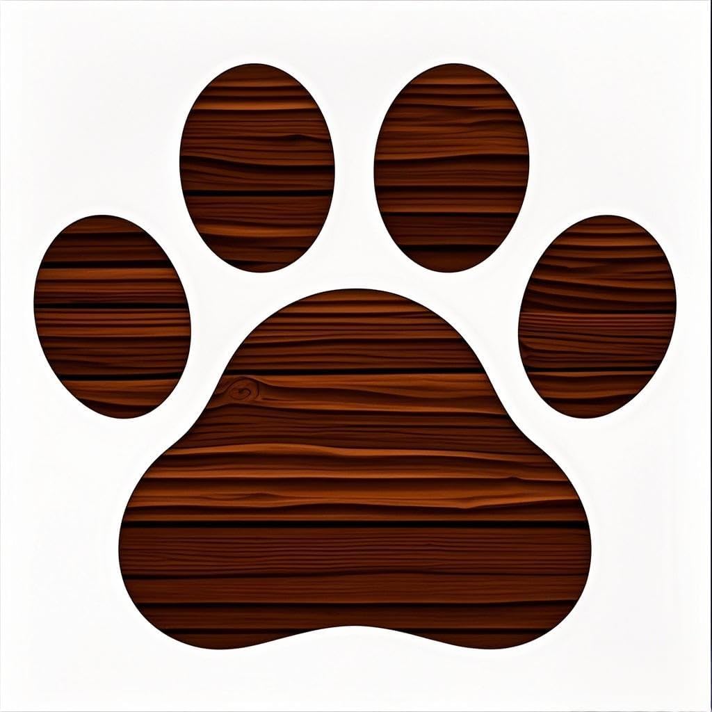 Plantillas pared 12x12pulg estampado patas gato perro reutilizables