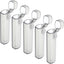 Mini dispensador de palillos de dientes viaje con tapa resorte estuche portatil plástico gris translucido