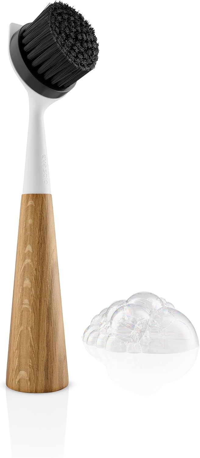 Cepillo platos nailon roble blanco extraíble fácil limpiar