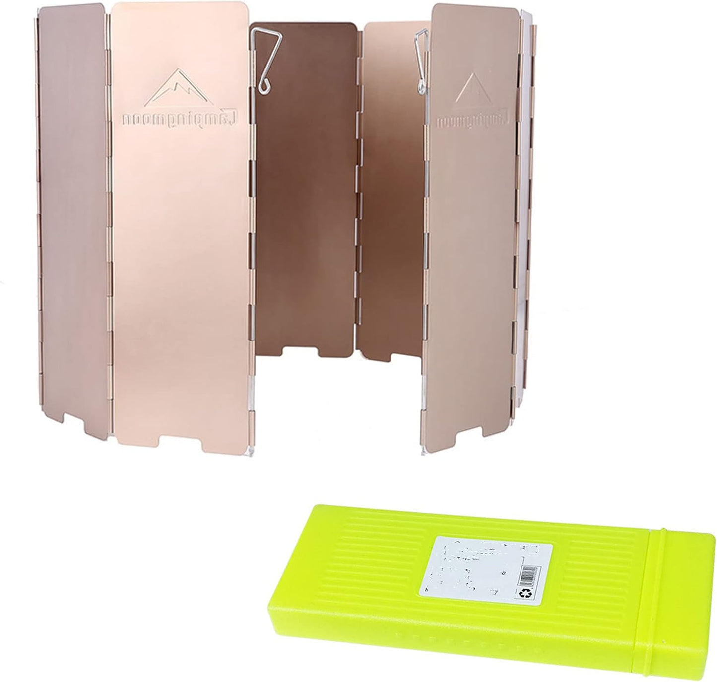 Parabrisas plegable estufa campamento con caja